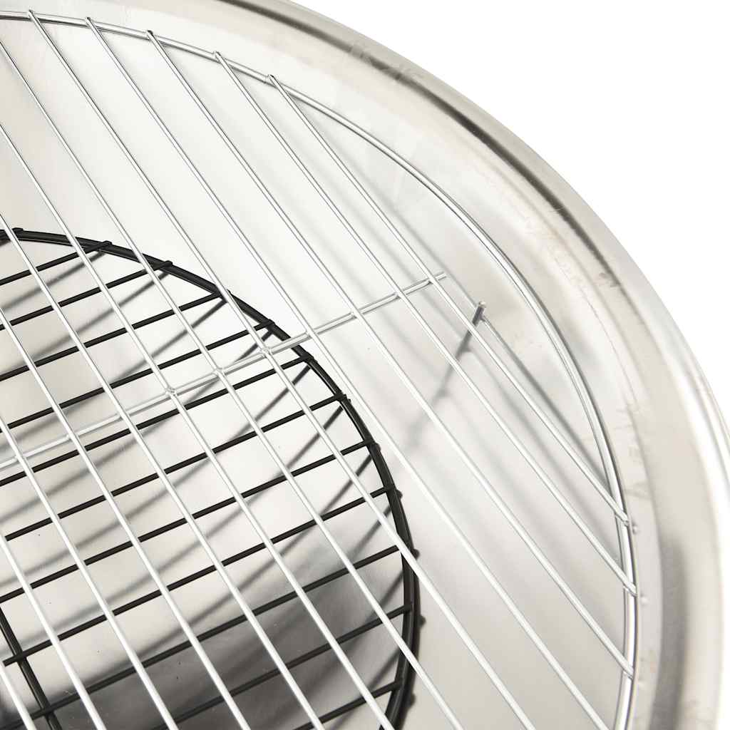 Vuurplaats en barbecue 2-in-1 met pook 56x56x49 cm rvs is nu te koop bij PeponiXL, paradijselijk wonen!