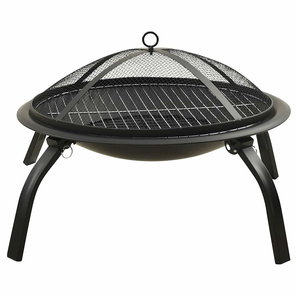 Vuurschaal en barbecue 2-in-1 met pook 56x56x49 cm staal is nu te koop bij PeponiXL, paradijselijk wonen!