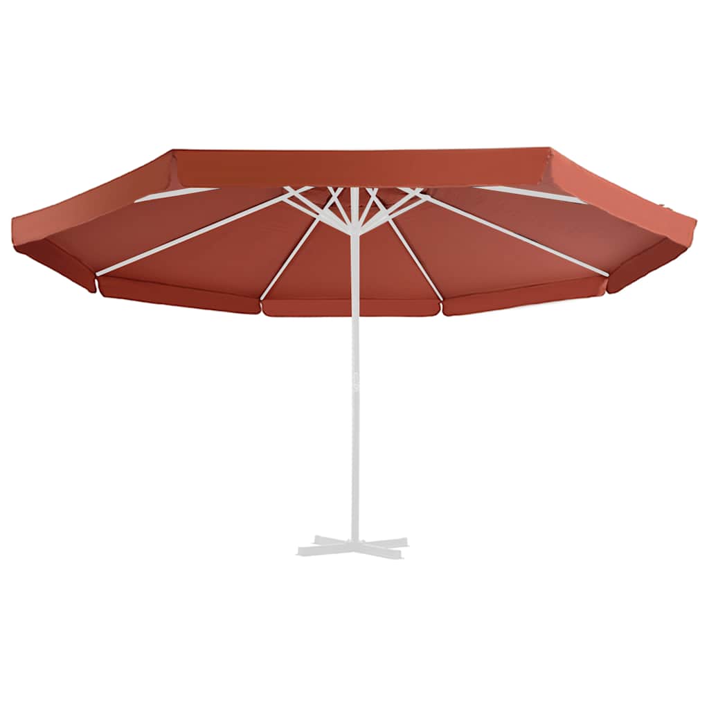 Vervangingsdoek voor parasol 500 cm terracottakleurig is nu te koop bij PeponiXL, paradijselijk wonen!