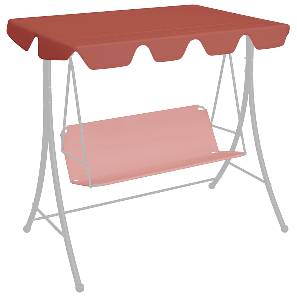 Vervangingsluifel schommelbank 188/168x145/110 cm terracotta is nu te koop bij PeponiXL, paradijselijk wonen!