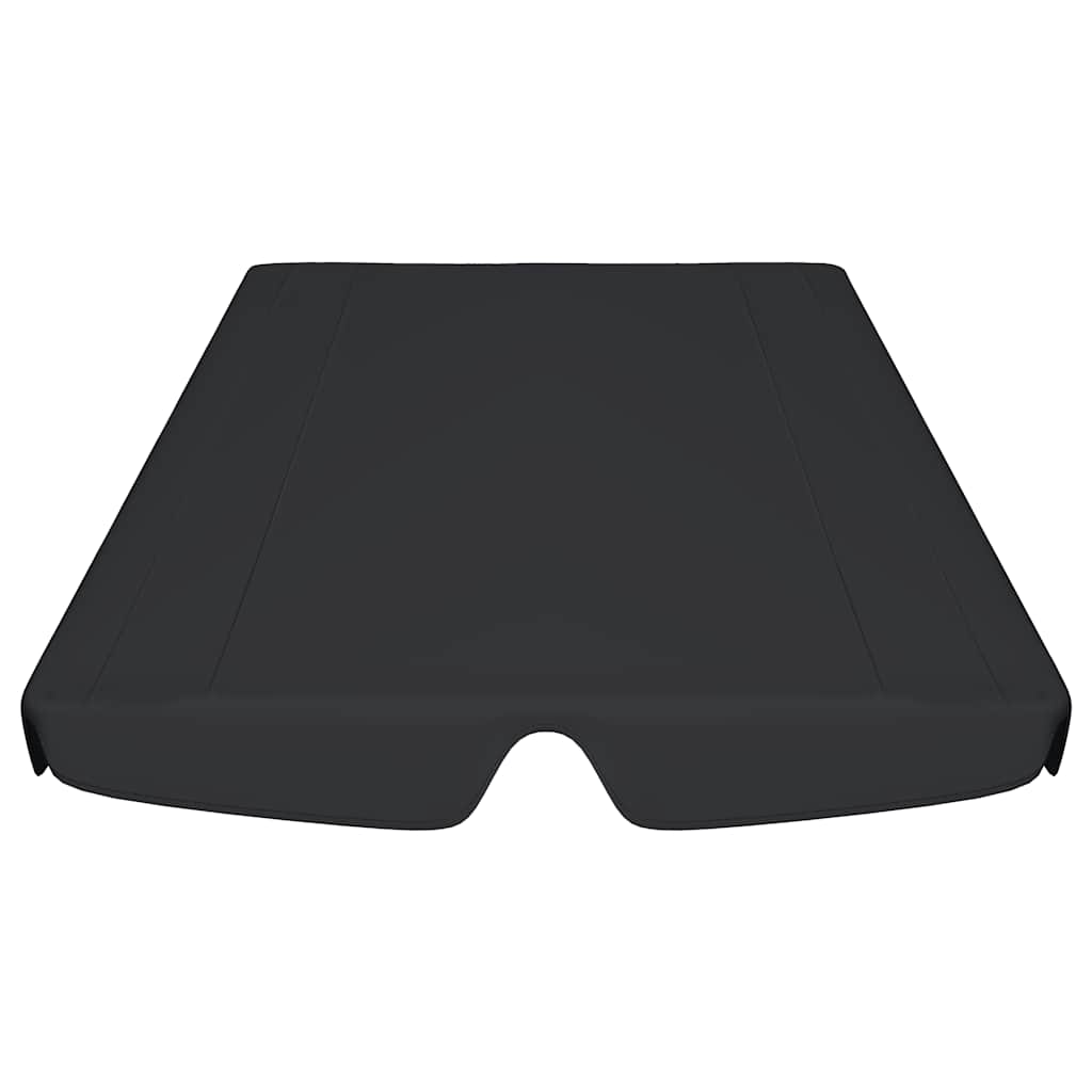 Vervangingsluifel voor schommelbank 188/168x145/110 cm zwart is nu te koop bij PeponiXL, paradijselijk wonen!