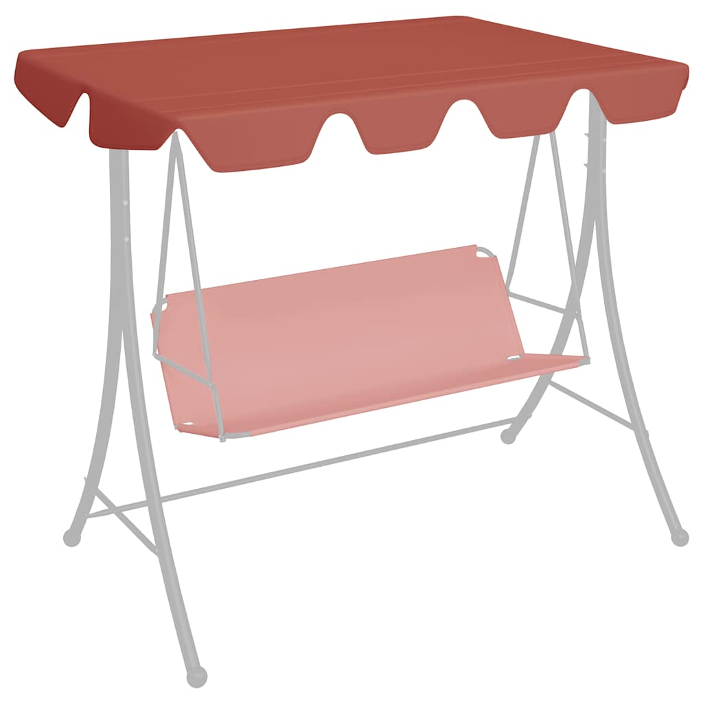 Vervangingsluifel voor schommelbank 150/130x105/70cm terracotta is nu te koop bij PeponiXL, paradijselijk wonen!