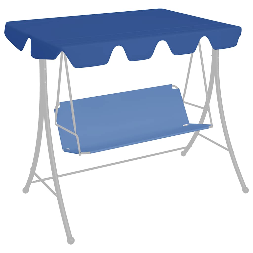 Vervangingsluifel voor schommelbank 150/130x105/70 cm blauw is nu te koop bij PeponiXL, paradijselijk wonen!