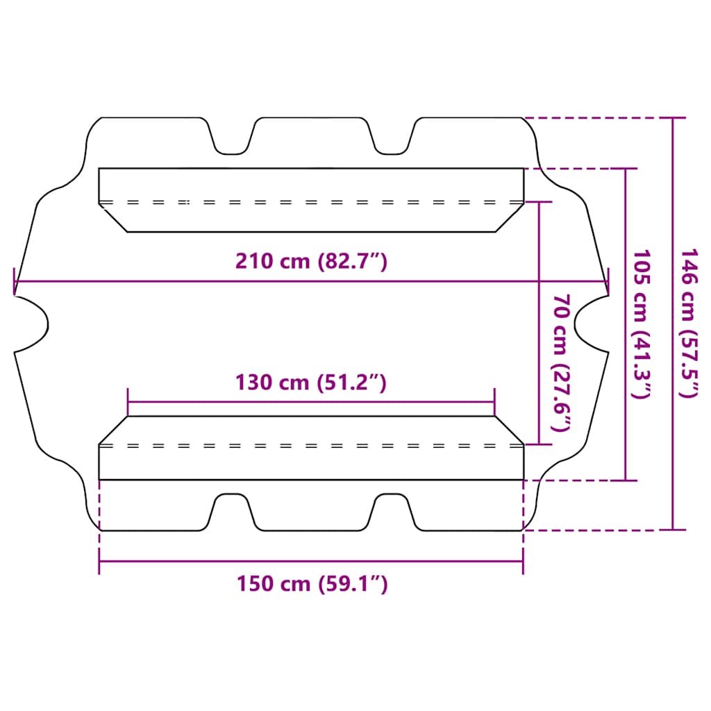 Vervangingsluifel voor schommelbank 150/130x105/70 cm wijnrood is nu te koop bij PeponiXL, paradijselijk wonen!