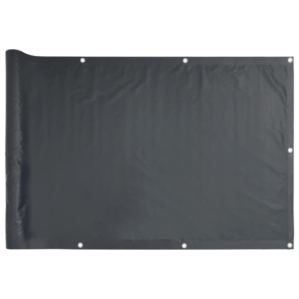 Balkonscherm 75x300 cm oxford stof antraciet is nu te koop bij PeponiXL, paradijselijk wonen!