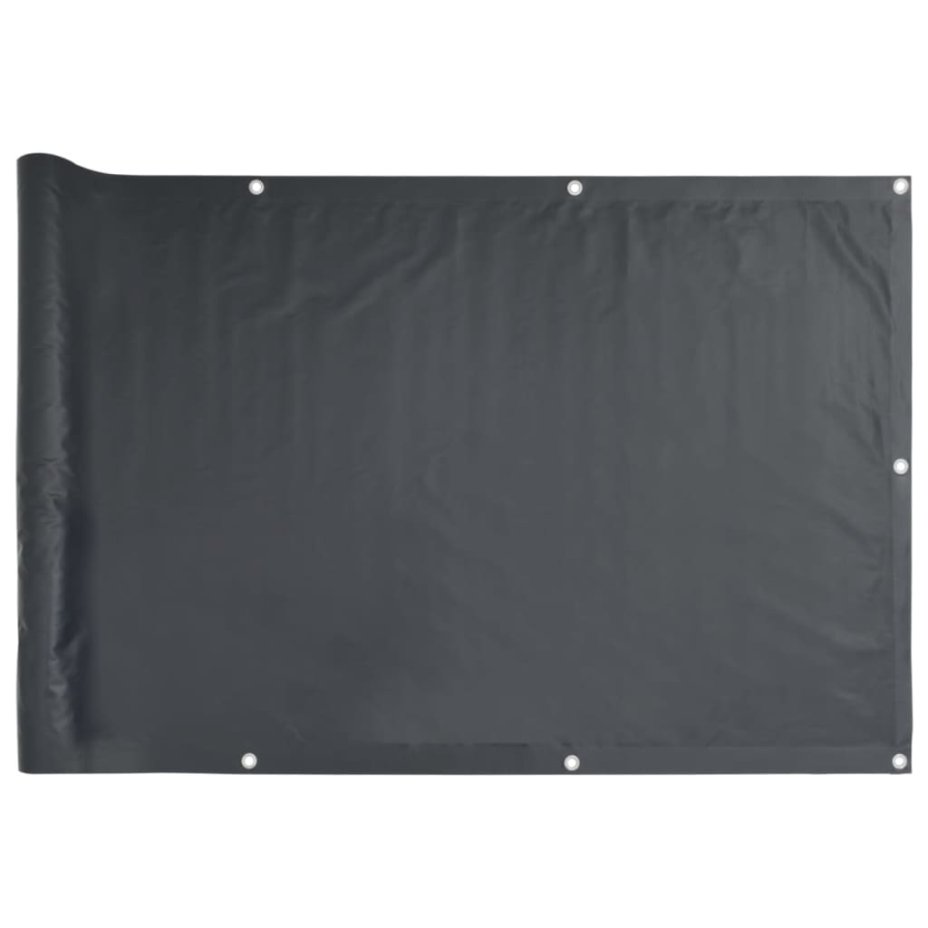 Balkonscherm 75x500 cm oxford stof antraciet is nu te koop bij PeponiXL, paradijselijk wonen!