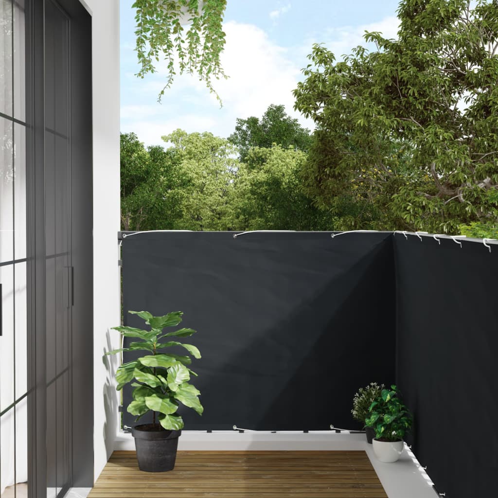 Balkonscherm 120x300 cm oxford stof antraciet is nu te koop bij PeponiXL, paradijselijk wonen!