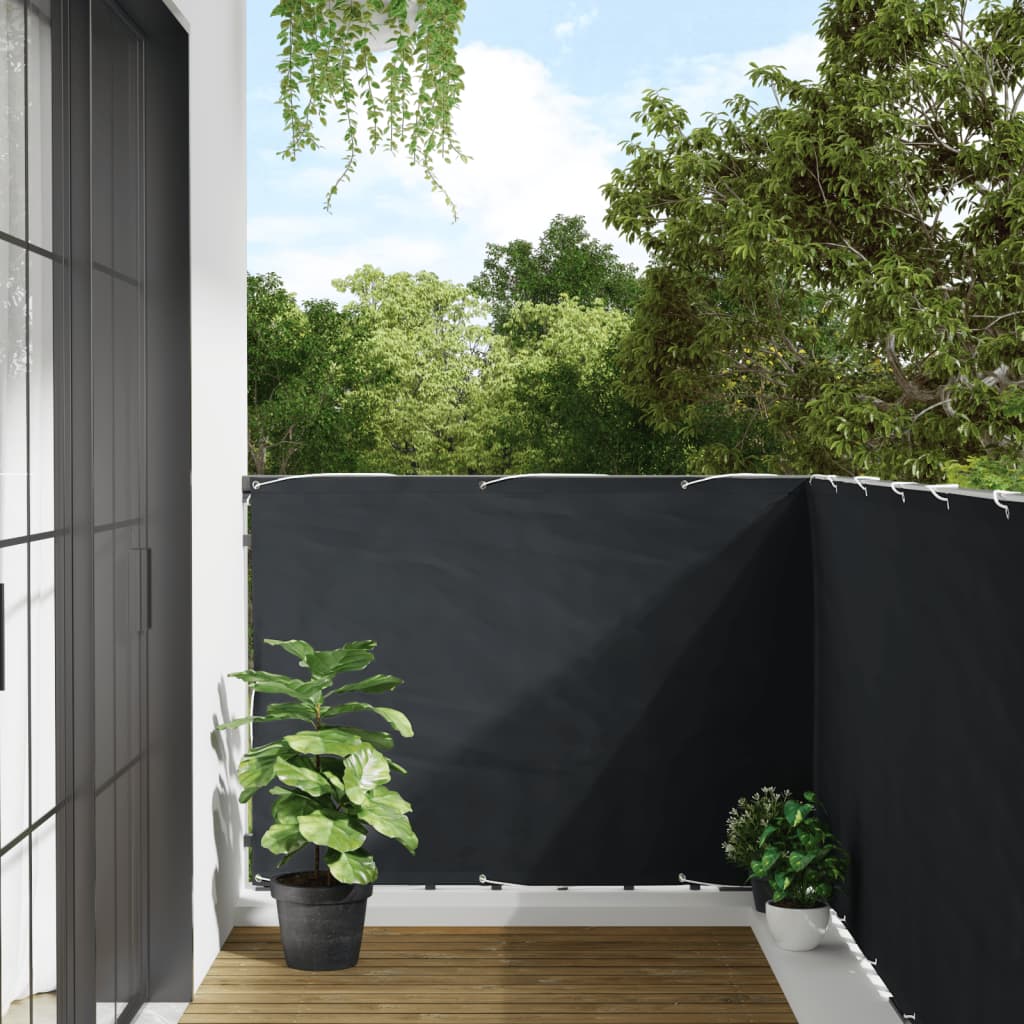 Balkonscherm 120x400 cm oxford stof antraciet is nu te koop bij PeponiXL, paradijselijk wonen!