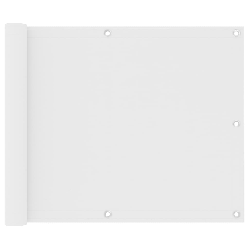 Balkonscherm 75x400 cm oxford stof wit is nu te koop bij PeponiXL, paradijselijk wonen!