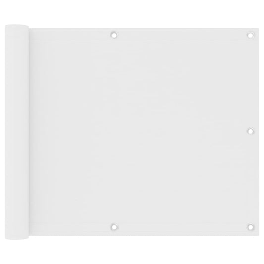 Balkonscherm 75x400 cm oxford stof wit is nu te koop bij PeponiXL, paradijselijk wonen!