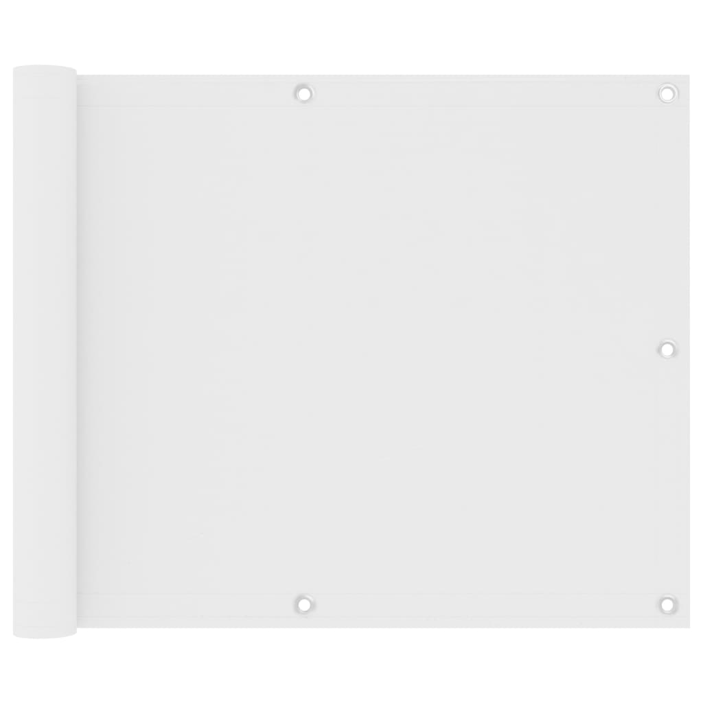 Balkonscherm 75x600 cm oxford stof wit is nu te koop bij PeponiXL, paradijselijk wonen!