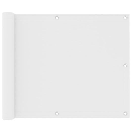 Balkonscherm 75x600 cm oxford stof wit is nu te koop bij PeponiXL, paradijselijk wonen!