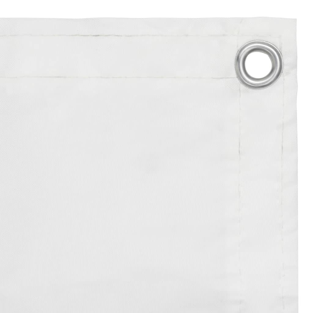 Balkonscherm 75x600 cm oxford stof wit is nu te koop bij PeponiXL, paradijselijk wonen!