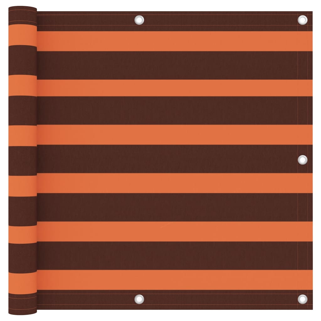 Balkonscherm 90x500 cm oxford stof oranje en bruin is nu te koop bij PeponiXL, paradijselijk wonen!
