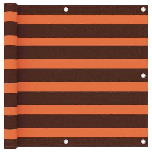 Balkonscherm 90x500 cm oxford stof oranje en bruin is nu te koop bij PeponiXL, paradijselijk wonen!