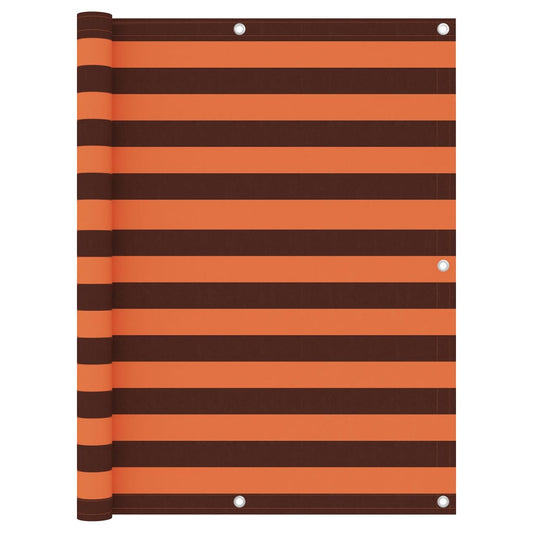 Balkonscherm 120x400 cm oxford stof oranje en bruin is nu te koop bij PeponiXL, paradijselijk wonen!