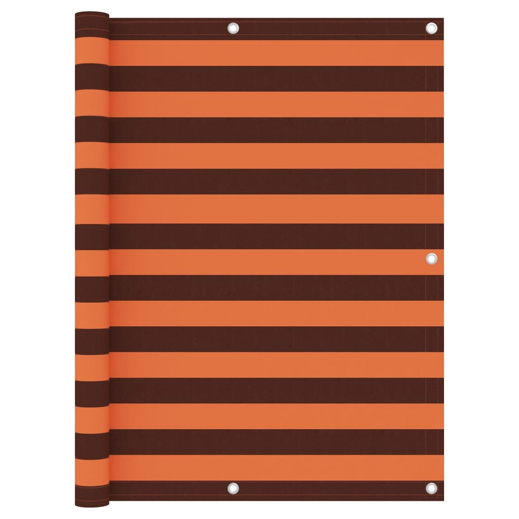 Balkonscherm 125x500 cm oxford stof oranje en bruin is nu te koop bij PeponiXL, paradijselijk wonen!