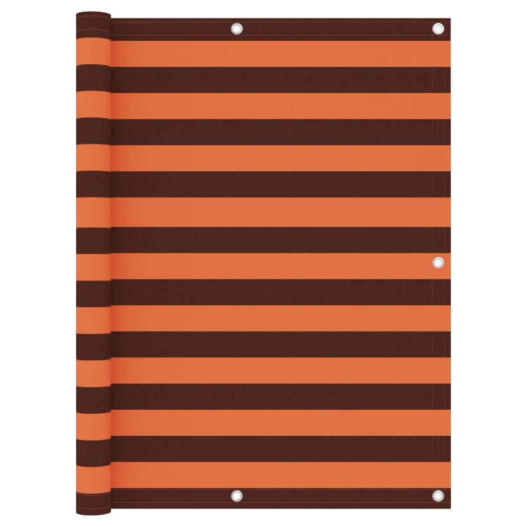 Balkonscherm 120x600 cm oxford stof oranje en bruin is nu te koop bij PeponiXL, paradijselijk wonen!