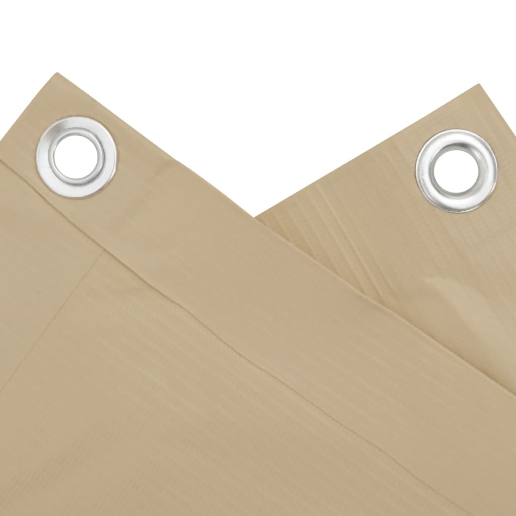 Balkonscherm 120x500 cm oxford stof beige is nu te koop bij PeponiXL, paradijselijk wonen!