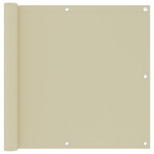 Balkonscherm 90x500 cm oxford stof crème is nu te koop bij PeponiXL, paradijselijk wonen!