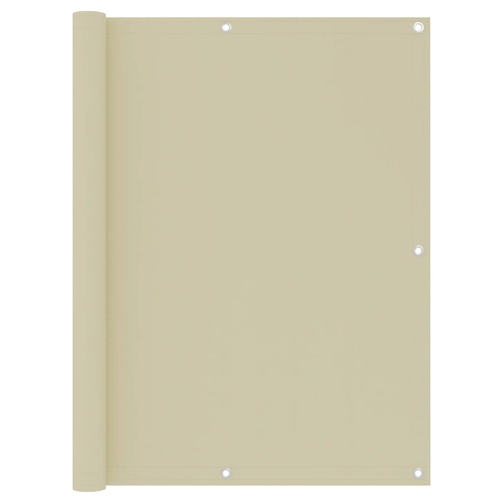 Balkonscherm 120x600 cm oxford stof crème is nu te koop bij PeponiXL, paradijselijk wonen!