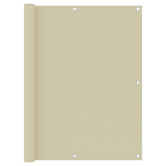Balkonscherm 120x600 cm oxford stof crème is nu te koop bij PeponiXL, paradijselijk wonen!