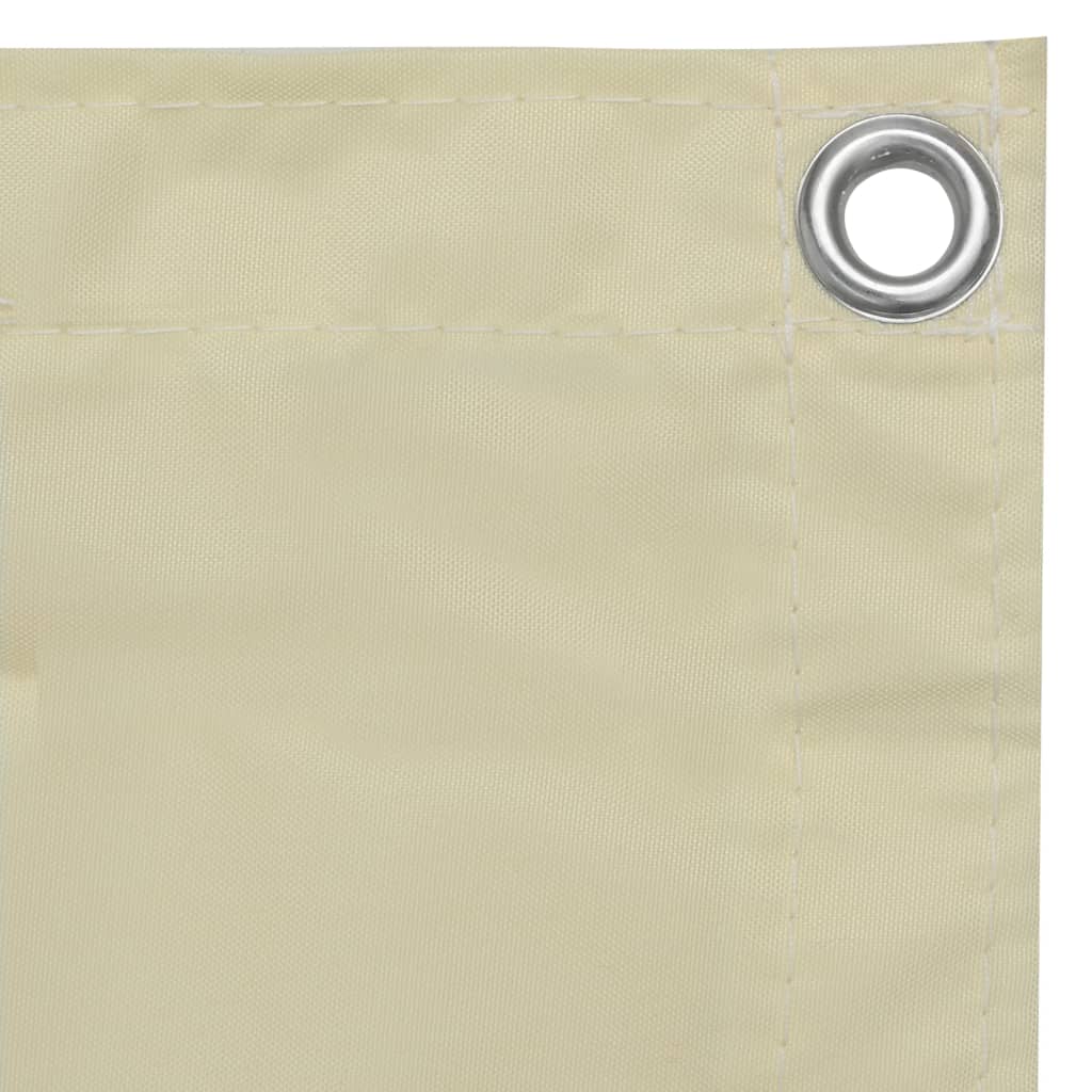 Balkonscherm 120x600 cm oxford stof crème is nu te koop bij PeponiXL, paradijselijk wonen!
