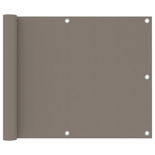 Balkonscherm 75x300 cm oxford stof taupe is nu te koop bij PeponiXL, paradijselijk wonen!