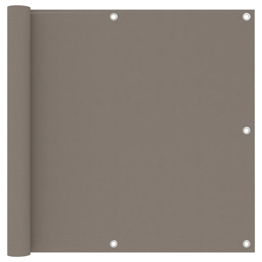 Balkonscherm 90x400 cm oxford stof taupe is nu te koop bij PeponiXL, paradijselijk wonen!