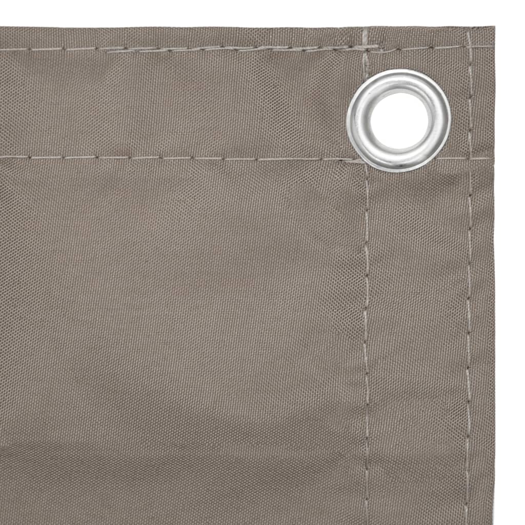 Balkonscherm 120x400 cm oxford stof taupe is nu te koop bij PeponiXL, paradijselijk wonen!