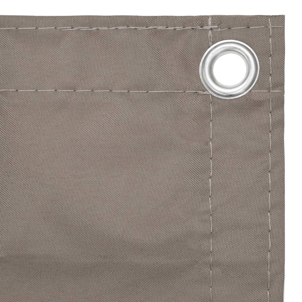 Balkonscherm 120x500 cm oxford stof taupe is nu te koop bij PeponiXL, paradijselijk wonen!