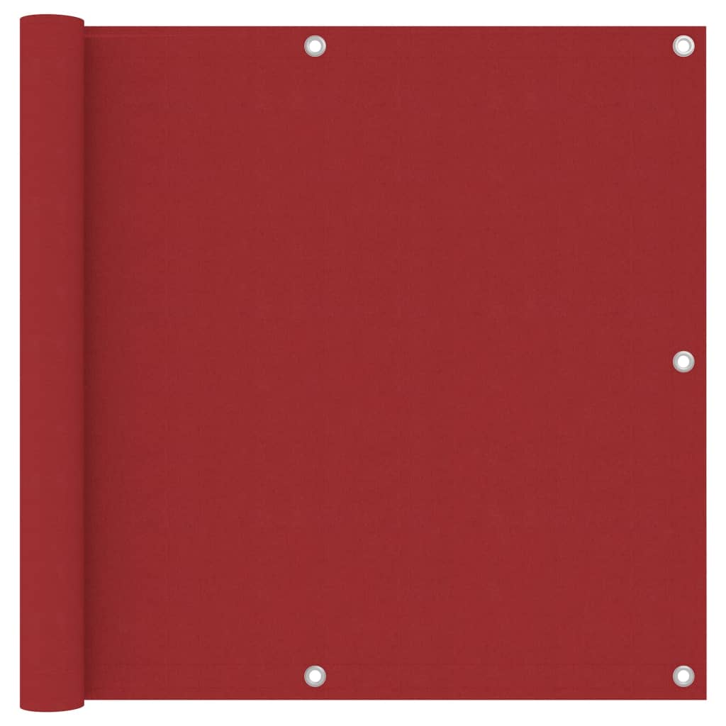 Balkonscherm 90x300 cm oxford stof rood is nu te koop bij PeponiXL, paradijselijk wonen!