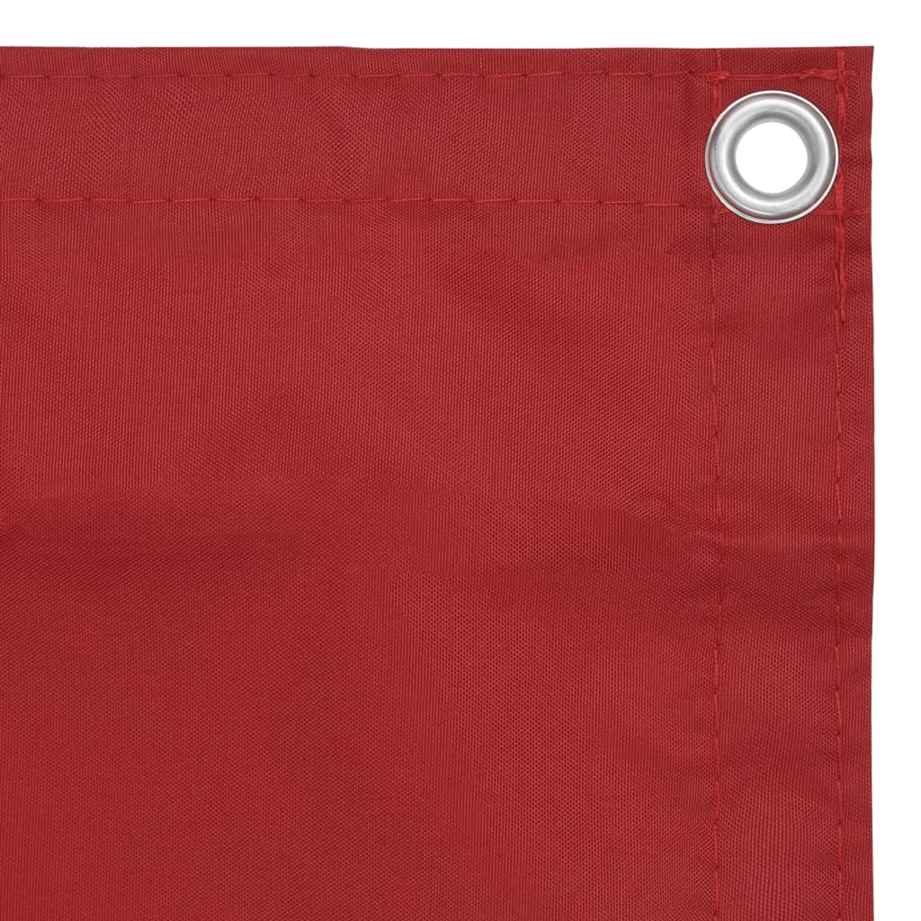 Balkonscherm 120x400 cm oxford stof rood is nu te koop bij PeponiXL, paradijselijk wonen!