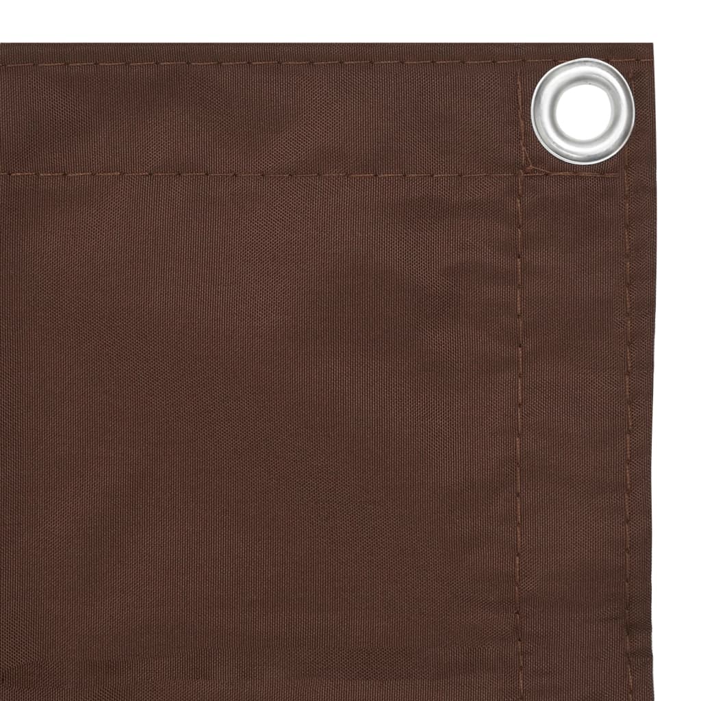 Balkonscherm 90x600 cm oxford stof bruin is nu te koop bij PeponiXL, paradijselijk wonen!