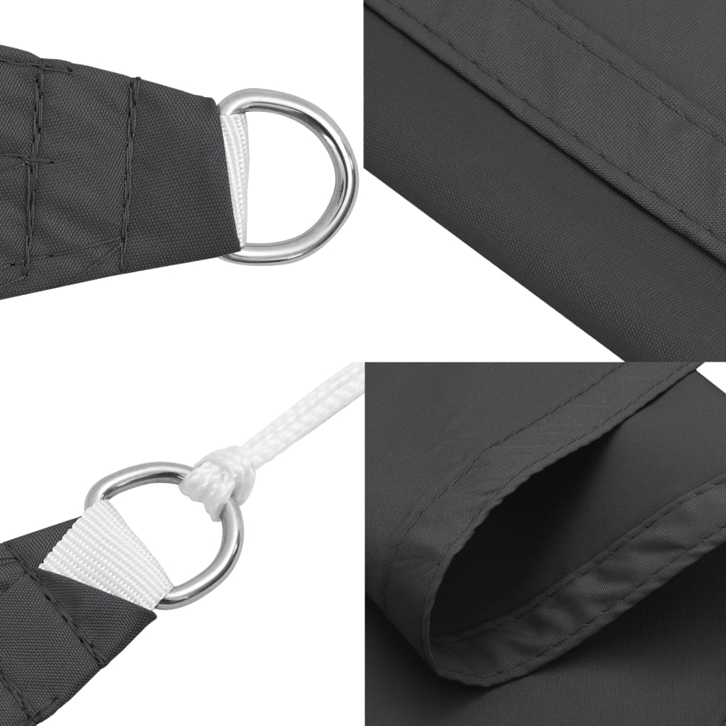 Zonnescherm vierkant 2,5x2,5 m oxford stof antracietkleurig is nu te koop bij PeponiXL, paradijselijk wonen!