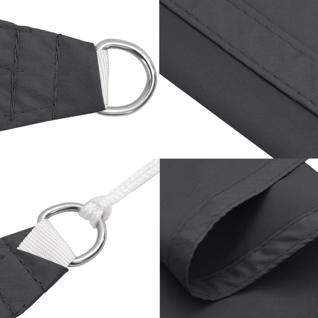 Zonnescherm rechthoekig 3x5 m oxford stof antracietkleurig is nu te koop bij PeponiXL, paradijselijk wonen!