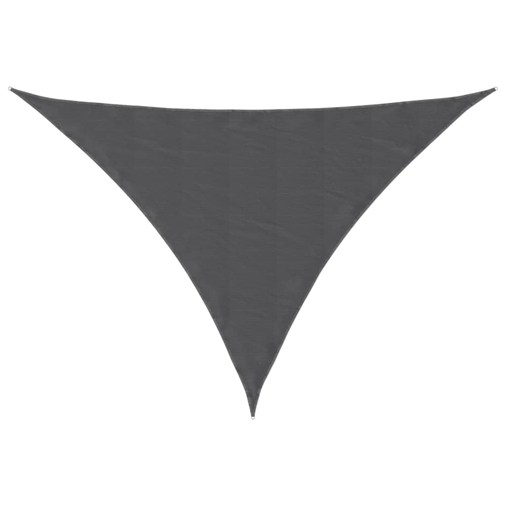 Zonnescherm driehoekig 3x4x4 m oxford stof antracietkleurig is nu te koop bij PeponiXL, paradijselijk wonen!