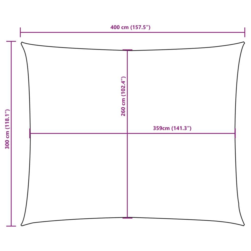 Zonnescherm rechthoekig 3x4 m oxford stof beige is nu te koop bij PeponiXL, paradijselijk wonen!