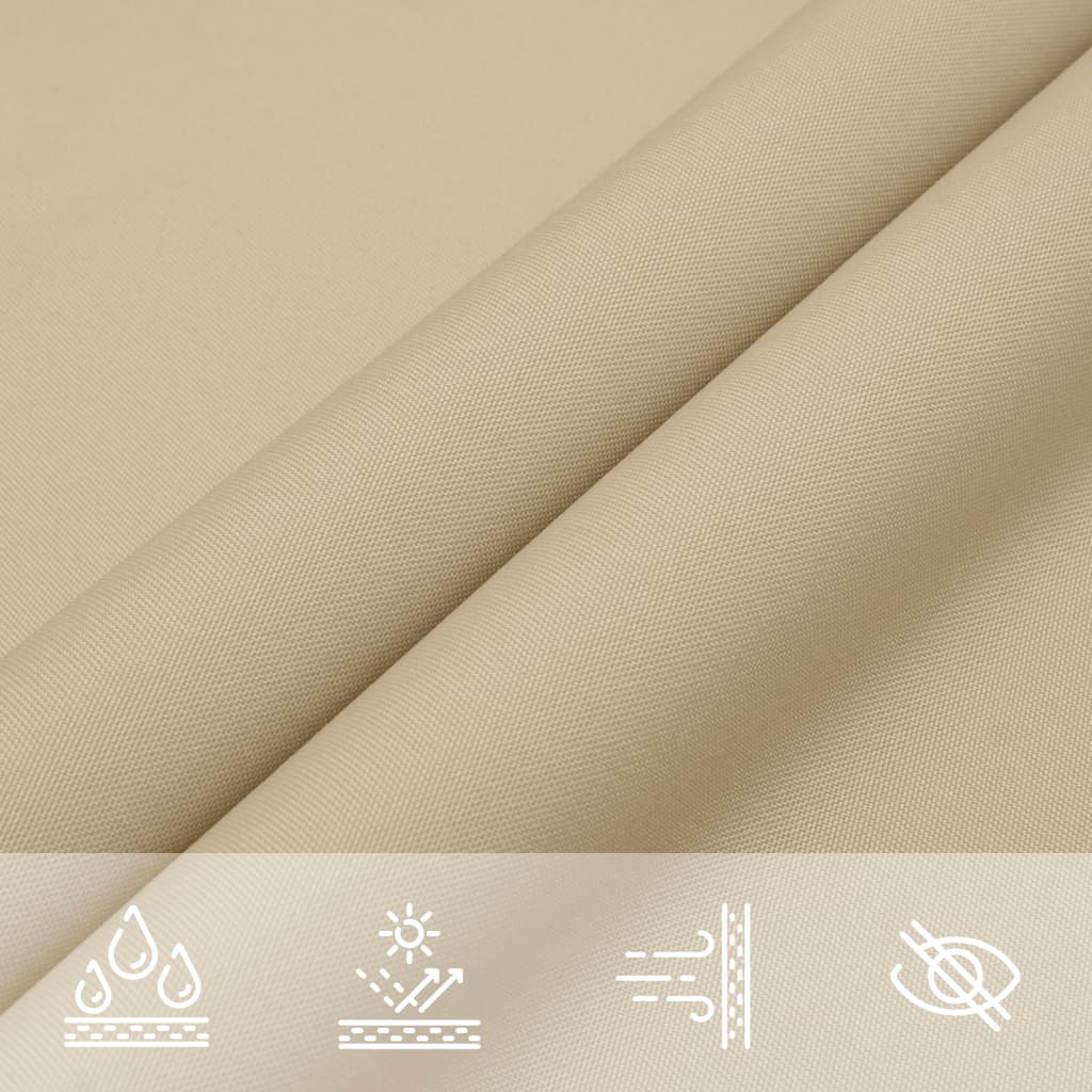 Zonnescherm driehoekig 3x3x3 m oxford stof beige is nu te koop bij PeponiXL, paradijselijk wonen!