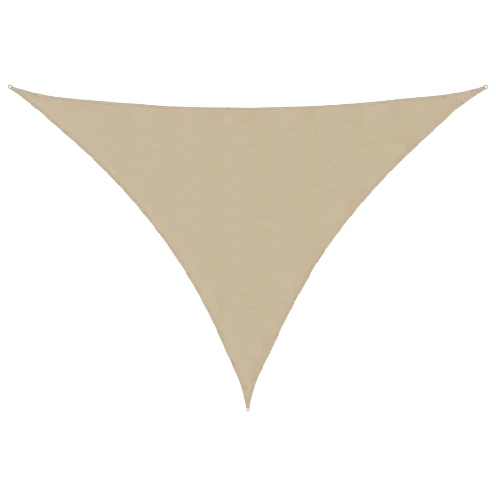 Zonnescherm driehoekig 3x4x5 m oxford stof beige is nu te koop bij PeponiXL, paradijselijk wonen!