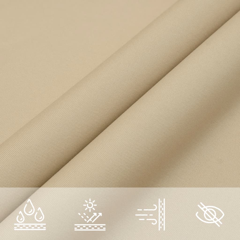 Zonnescherm driehoekig 3x4x5 m oxford stof beige is nu te koop bij PeponiXL, paradijselijk wonen!