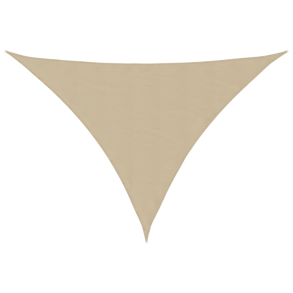 Zonnescherm driehoekig 4x4x5,8 m oxford stof beige is nu te koop bij PeponiXL, paradijselijk wonen!
