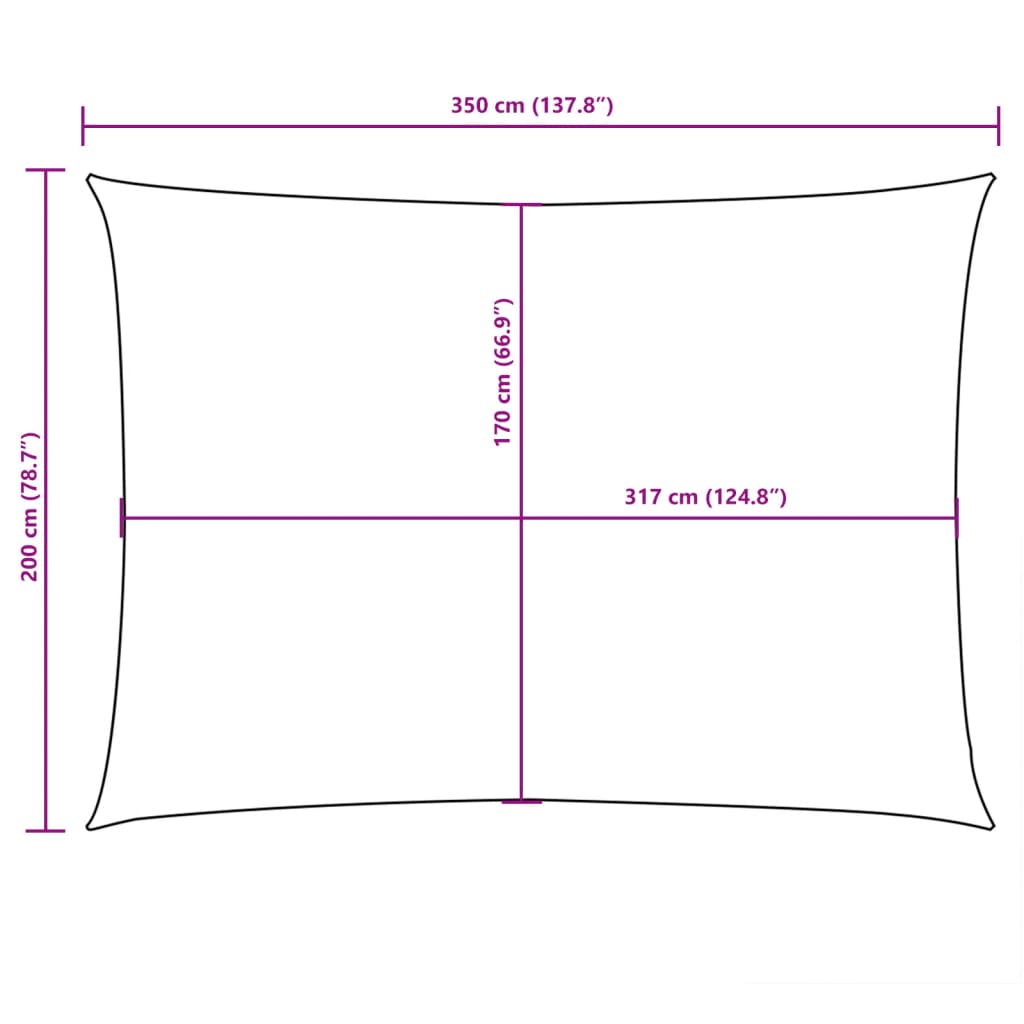 Zonnescherm rechthoekig 2x3,5 m oxford stof crèmekleurig is nu te koop bij PeponiXL, paradijselijk wonen!
