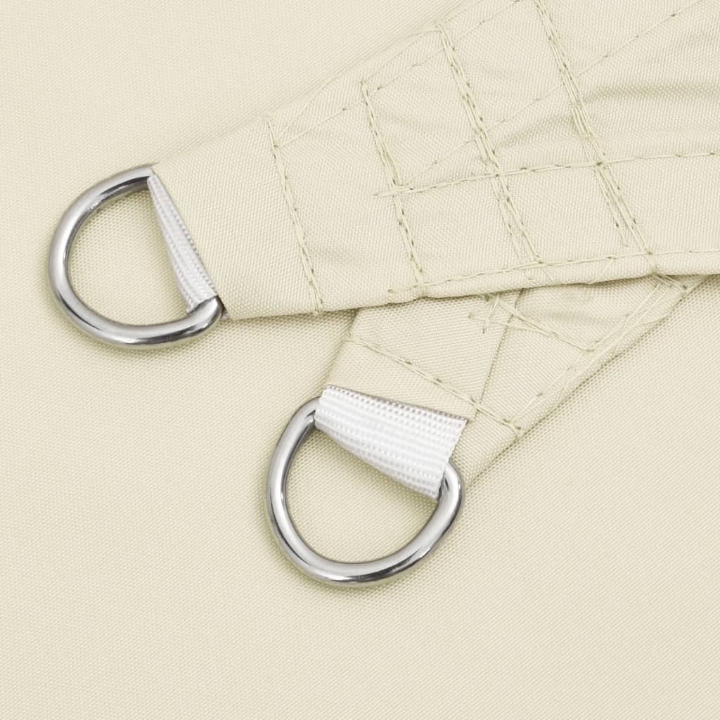 Zonnescherm driehoekig 3x3x4,24 m oxford stof crèmekleurig is nu te koop bij PeponiXL, paradijselijk wonen!