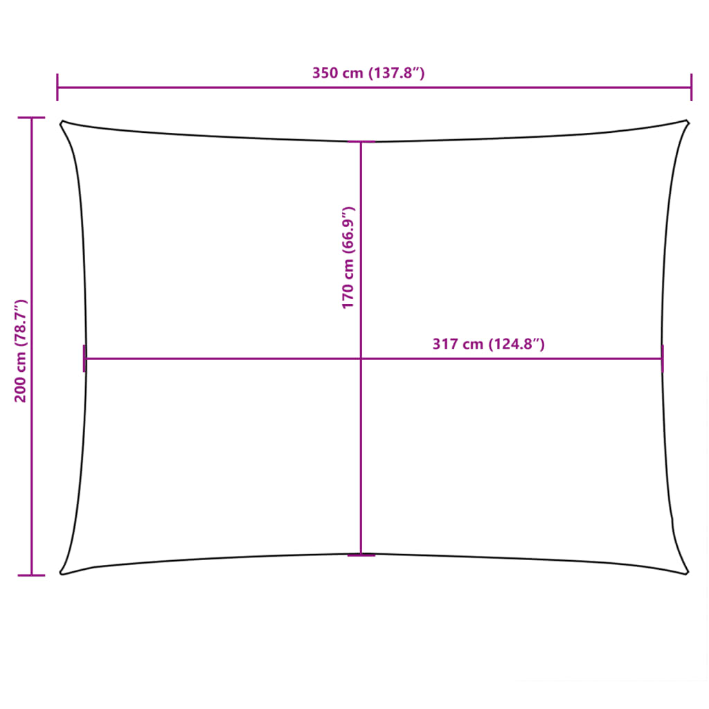 Zonnescherm rechthoekig 2x3,5 m oxford stof wit is nu te koop bij PeponiXL, paradijselijk wonen!