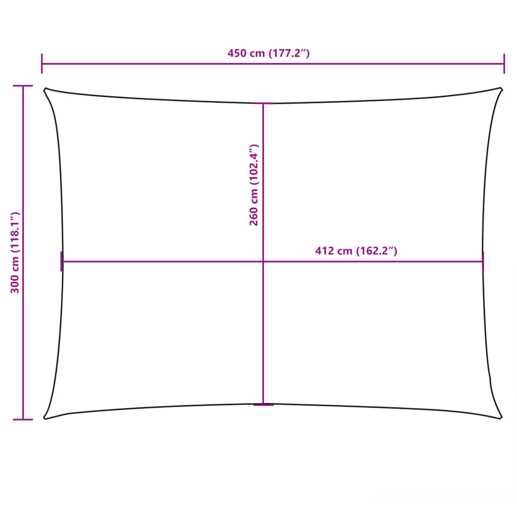 Zonnescherm rechthoekig 3x4,5 m oxford stof terracottakleurig is nu te koop bij PeponiXL, paradijselijk wonen!