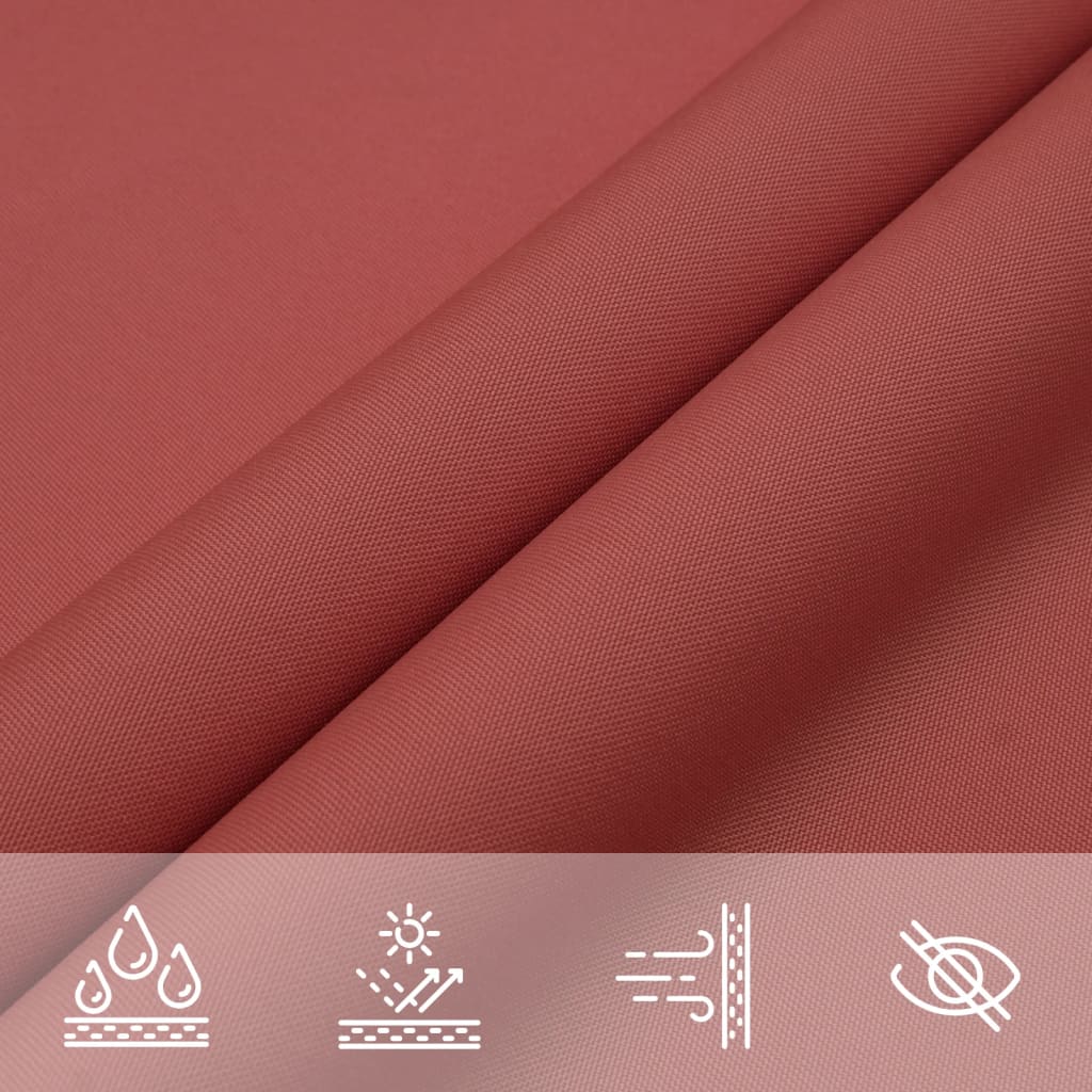 Zonnescherm driehoekig 4x5x5 m oxford stof terracottakleurig is nu te koop bij PeponiXL, paradijselijk wonen!