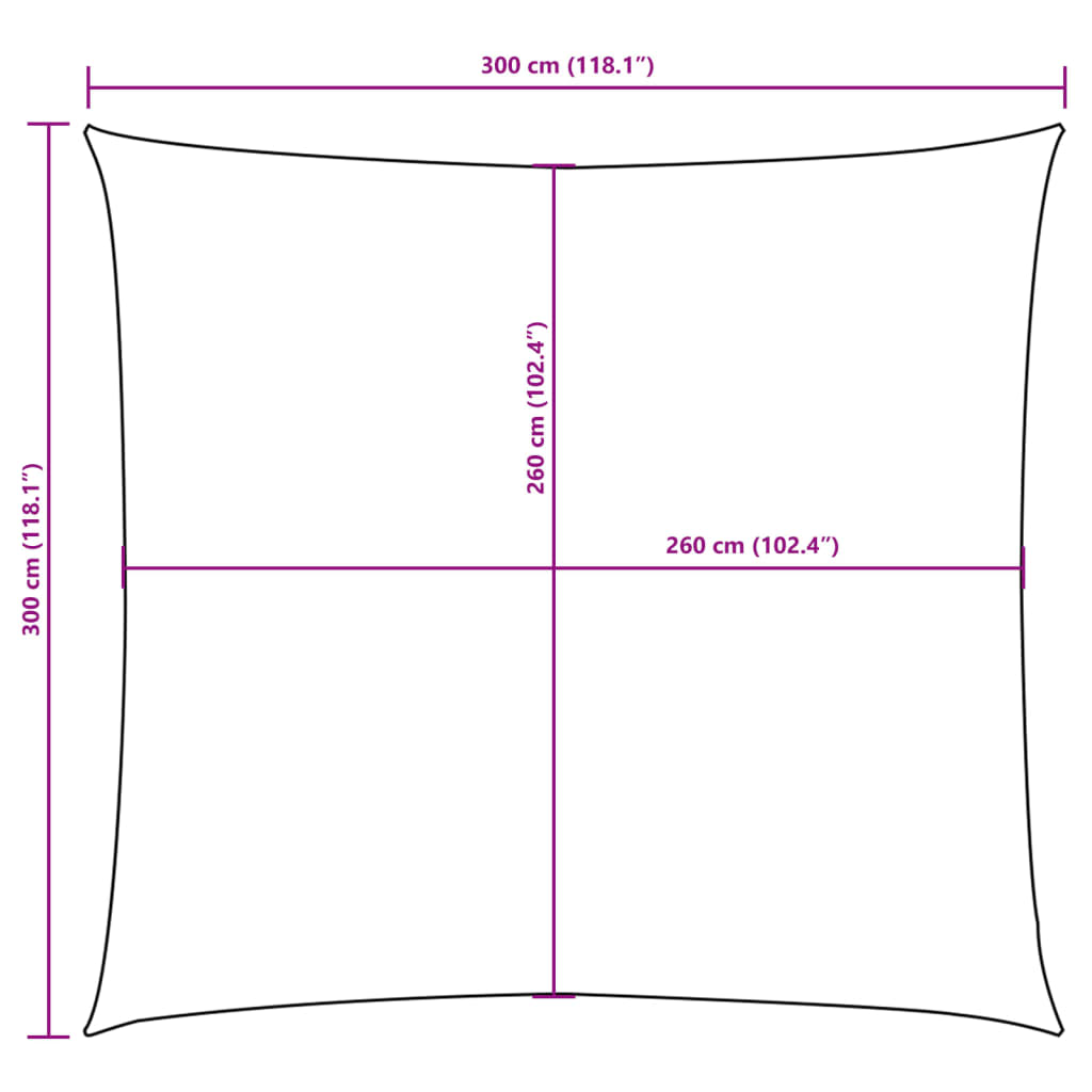 Zonnescherm vierkant 3x3 m oxford stof taupe is nu te koop bij PeponiXL, paradijselijk wonen!