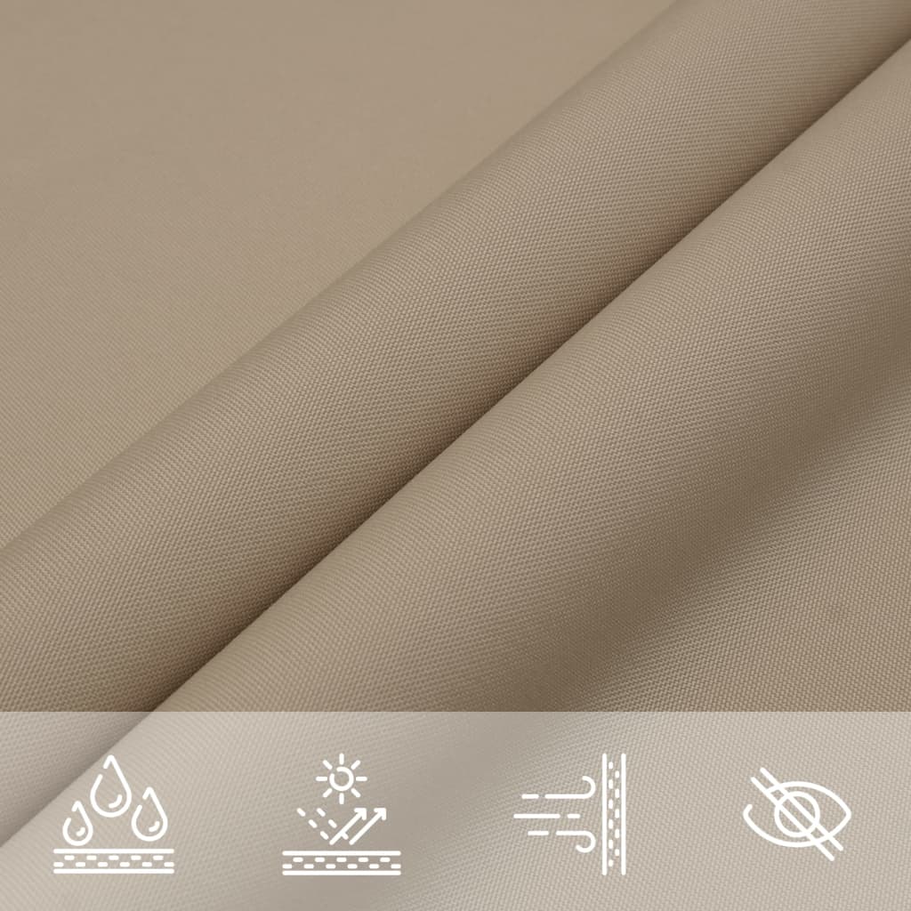 Zonnescherm vierkant 3,6x3,6 m oxford stof taupe is nu te koop bij PeponiXL, paradijselijk wonen!