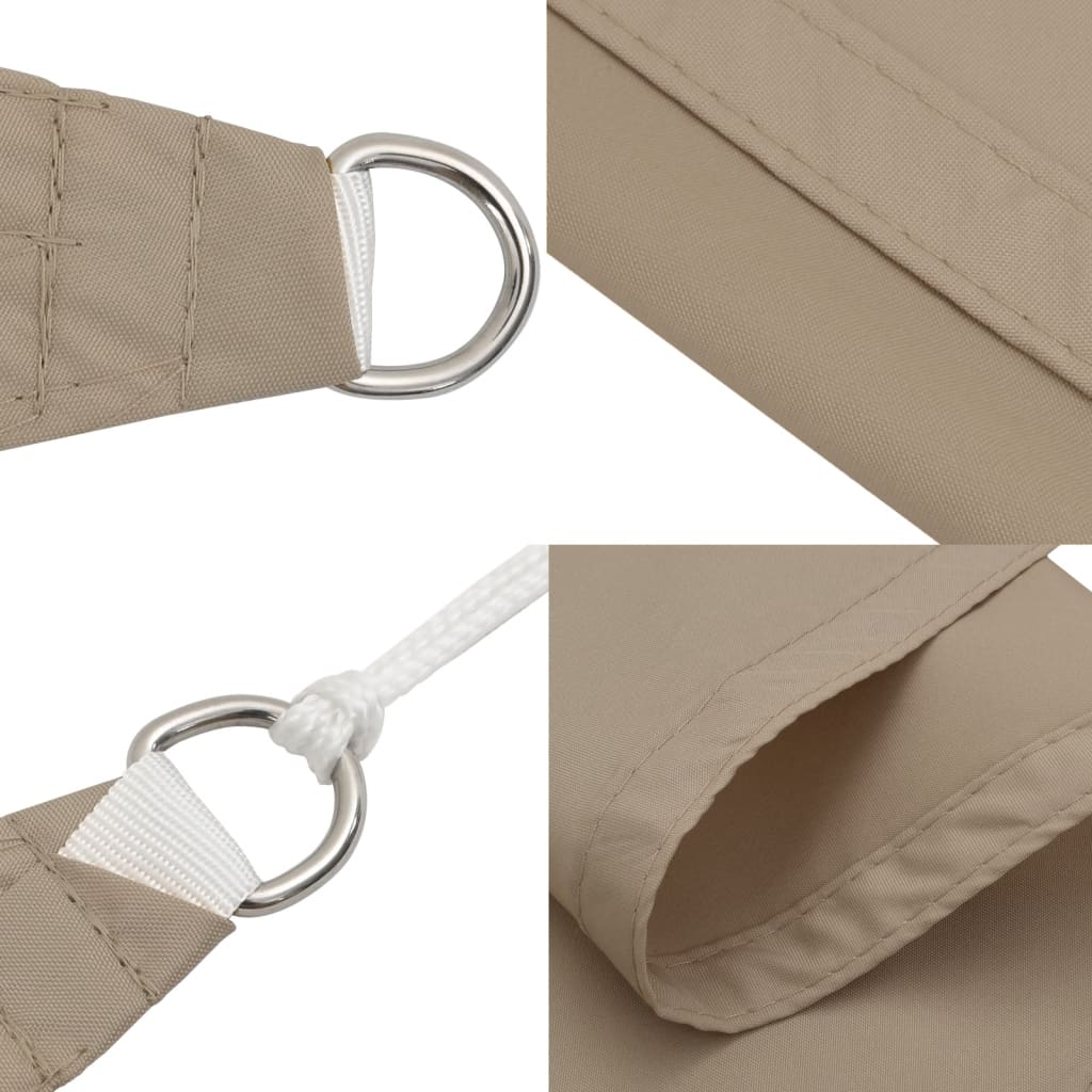 Zonnescherm vierkant 4x4 m oxford stof taupe is nu te koop bij PeponiXL, paradijselijk wonen!